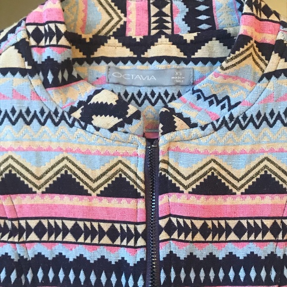 Octavia tribal print zip-up jacket - Picture 5 of 8